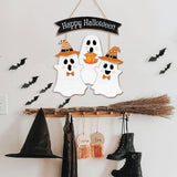 Maxbell Halloween Door Sign Decorative Home Decor Wood for Haunted House Window Yard