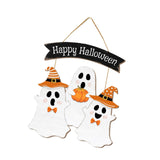 Maxbell Halloween Door Sign Decorative Home Decor Wood for Haunted House Window Yard