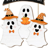 Maxbell Halloween Door Sign Decorative Home Decor Wood for Haunted House Window Yard