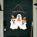 Maxbell Halloween Door Sign Decorative Home Decor Wood for Haunted House Window Yard
