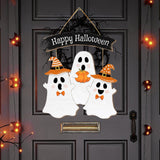 Maxbell Halloween Door Sign Decorative Home Decor Wood for Haunted House Window Yard