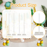 Maxbell 4 Pieces Balloon Stand Kit Balloon Sticks for Baby Shower Weddings Birthdays