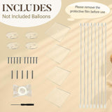 Maxbell 4 Pieces Balloon Stand Kit Balloon Sticks for Baby Shower Weddings Birthdays