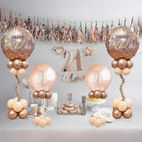 Maxbell 4 Pieces Balloon Stand Kit Balloon Sticks for Baby Shower Weddings Birthdays