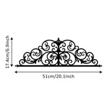 Maxbell Door Topper Easy Installation Metal Ornament Sturdy Versatile Wall Art Decor