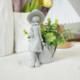 Maxbell Resin Flower Pot Bonsai Craft Decor Desk Micro Landscape Bonsai Plant Holder