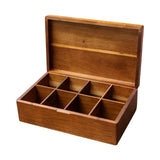Maxbell Tea Bags Box Divided Practical Container Tea Holder for Restaurant Bar Office