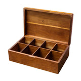 Maxbell Tea Bags Box Divided Practical Container Tea Holder for Restaurant Bar Office