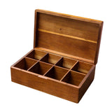 Maxbell Tea Bags Box Divided Practical Container Tea Holder for Restaurant Bar Office