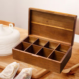 Maxbell Tea Bags Box Divided Practical Container Tea Holder for Restaurant Bar Office