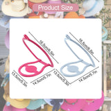 Maxbell 6Pcs Hat Organizer for Baseball Caps Hanger for Closet Wardrobe Laundry Red Blue