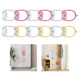 Maxbell 6Pcs Hat Organizer for Baseball Caps Hanger for Closet Wardrobe Laundry Red Blue
