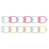 Maxbell 6Pcs Hat Organizer for Baseball Caps Hanger for Closet Wardrobe Laundry Red Blue