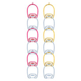Maxbell 6Pcs Hat Organizer for Baseball Caps Hanger for Closet Wardrobe Laundry Red Blue