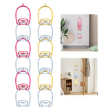 Maxbell 6Pcs Hat Organizer for Baseball Caps Hanger for Closet Wardrobe Laundry Red Blue