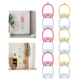 Maxbell 6Pcs Hat Organizer for Baseball Caps Hanger for Closet Wardrobe Laundry Red Blue