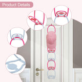 Maxbell 6Pcs Hat Organizer for Baseball Caps Hanger for Closet Wardrobe Laundry Red Blue