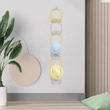 Maxbell 6Pcs Hat Organizer for Baseball Caps Hanger for Closet Wardrobe Laundry Yellow Blue