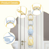 Maxbell 6Pcs Hat Organizer for Baseball Caps Hanger for Closet Wardrobe Laundry Yellow Blue