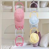 Maxbell 6Pcs Hat Organizer for Baseball Caps Hanger for Closet Wardrobe Laundry Yellow Blue