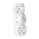 Maxbell Dice Vase Table Centerpiece Creative Ceramic Vase for Bookshelf Desktop Cafe L