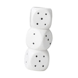 Maxbell Dice Vase Table Centerpiece Creative Ceramic Vase for Bookshelf Desktop Cafe L