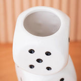 Maxbell Dice Vase Table Centerpiece Creative Ceramic Vase for Bookshelf Desktop Cafe L