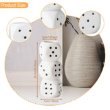 Maxbell Dice Vase Table Centerpiece Creative Ceramic Vase for Bookshelf Desktop Cafe S