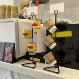 Maxbell Coffee Cup Holder Dispenser Storage Organizer for Kitchen Countertop Cabinet Black