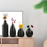 Maxbell 4Pcs Ceramic Vases Versatile Table Decorations for Bedroom Living Room Shelf