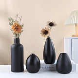 Maxbell 4Pcs Ceramic Vases Versatile Table Decorations for Bedroom Living Room Shelf