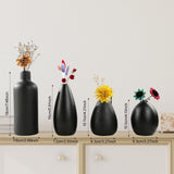 Maxbell 4Pcs Ceramic Vases Versatile Table Decorations for Bedroom Living Room Shelf