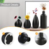 Maxbell 4Pcs Ceramic Vases Versatile Table Decorations for Bedroom Living Room Shelf