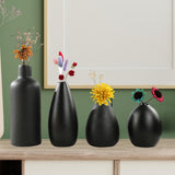 Maxbell 4Pcs Ceramic Vases Versatile Table Decorations for Bedroom Living Room Shelf