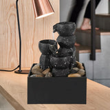 Maxbell Tabletop Water Fountain Gift Tabletop Waterflow for Bedroom Farmhouse Office