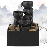 Maxbell Tabletop Water Fountain Gift Tabletop Waterflow for Bedroom Farmhouse Office