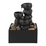 Maxbell Tabletop Water Fountain Gift Tabletop Waterflow for Bedroom Farmhouse Office