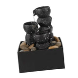 Maxbell Tabletop Water Fountain Gift Tabletop Waterflow for Bedroom Farmhouse Office