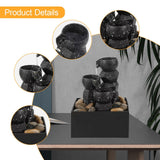 Maxbell Tabletop Water Fountain Gift Tabletop Waterflow for Bedroom Farmhouse Office
