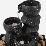 Maxbell Tabletop Water Fountain Gift Tabletop Waterflow for Bedroom Farmhouse Office