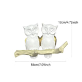 Maxbell Owl Wall Hook Decoration Cute Creative Walls Rack for Bedroom Porch Household 2 Hooks