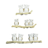 Maxbell Owl Wall Hook Decoration Cute Creative Walls Rack for Bedroom Porch Household 2 Hooks