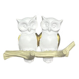 Maxbell Owl Wall Hook Decoration Cute Creative Walls Rack for Bedroom Porch Household 2 Hooks