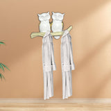 Maxbell Owl Wall Hook Decoration Cute Creative Walls Rack for Bedroom Porch Household 2 Hooks