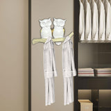 Maxbell Owl Wall Hook Decoration Cute Creative Walls Rack for Bedroom Porch Household 2 Hooks