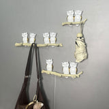 Maxbell Owl Wall Hook Decoration Cute Creative Walls Rack for Bedroom Porch Household 3 Hooks