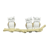 Maxbell Owl Wall Hook Decoration Cute Creative Walls Rack for Bedroom Porch Household 3 Hooks