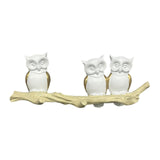 Maxbell Owl Wall Hook Decoration Cute Creative Walls Rack for Bedroom Porch Household 3 Hooks