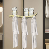 Maxbell Owl Wall Hook Decoration Cute Creative Walls Rack for Bedroom Porch Household 3 Hooks