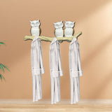 Maxbell Owl Wall Hook Decoration Cute Creative Walls Rack for Bedroom Porch Household 3 Hooks